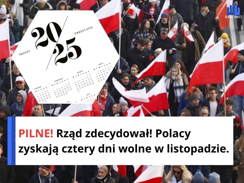 Rząd zdecydował! Polacy zyskają cztery dni wolne w listopadzie.